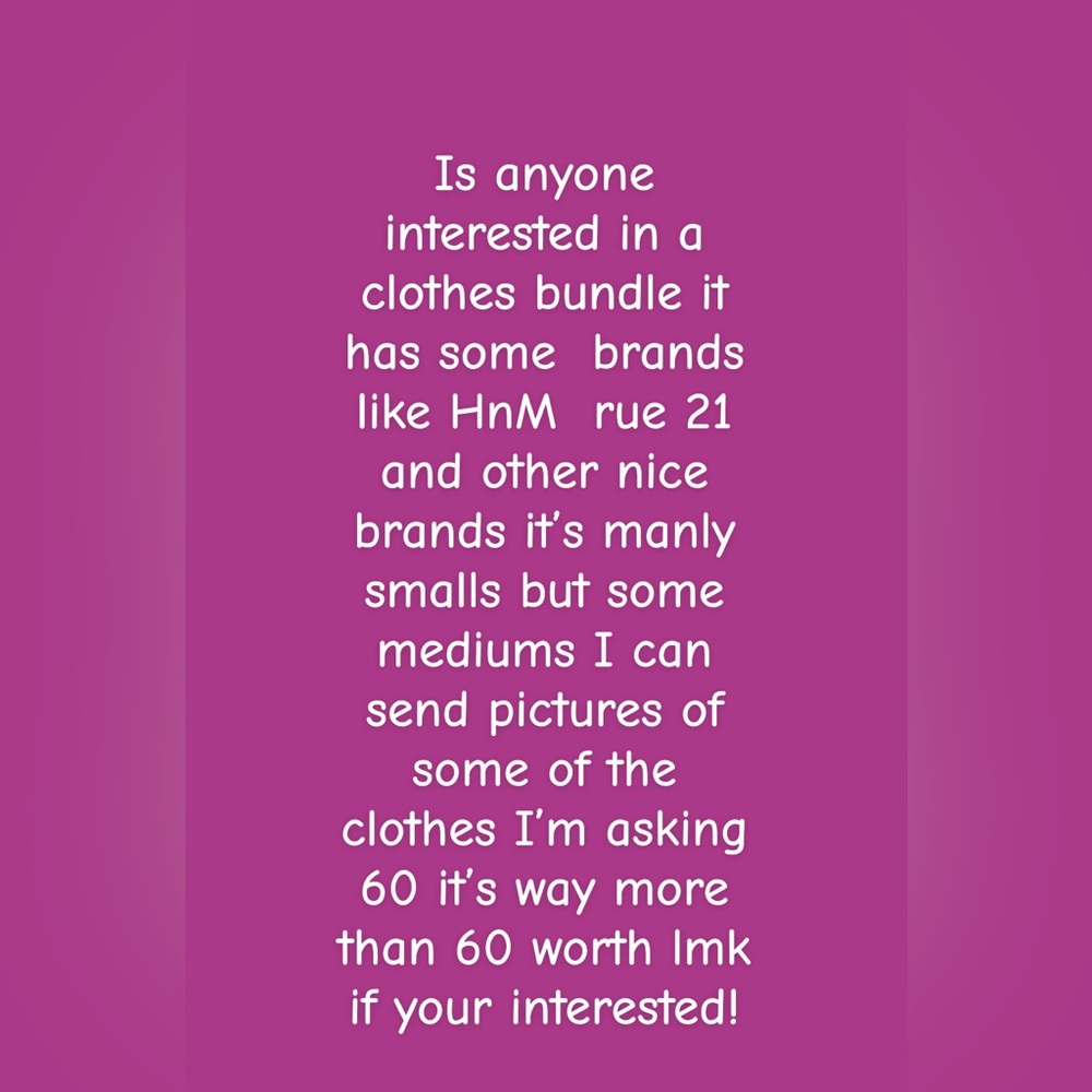 Clothing Bundle with Various Brands